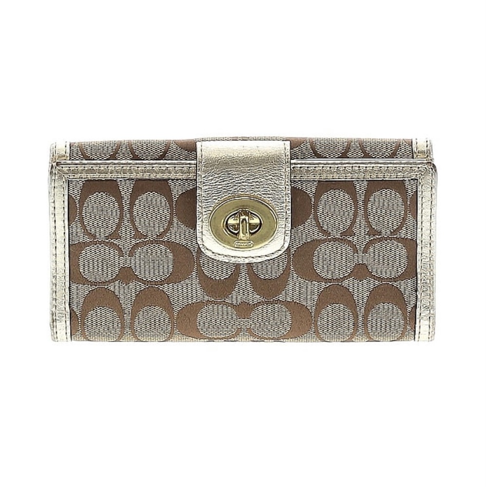 Coach Wallet /  Gold Tan